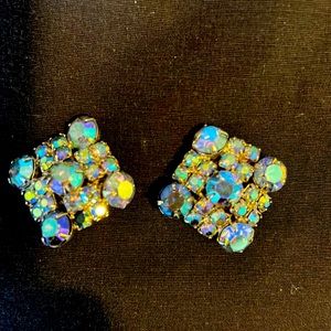 Earrings clip on vintage